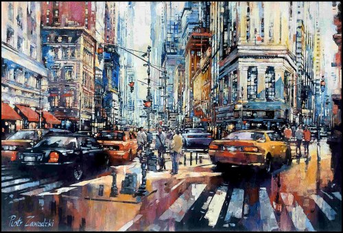 Metropolis. Gold Manhattan, 2022, Piotr Zawadzki