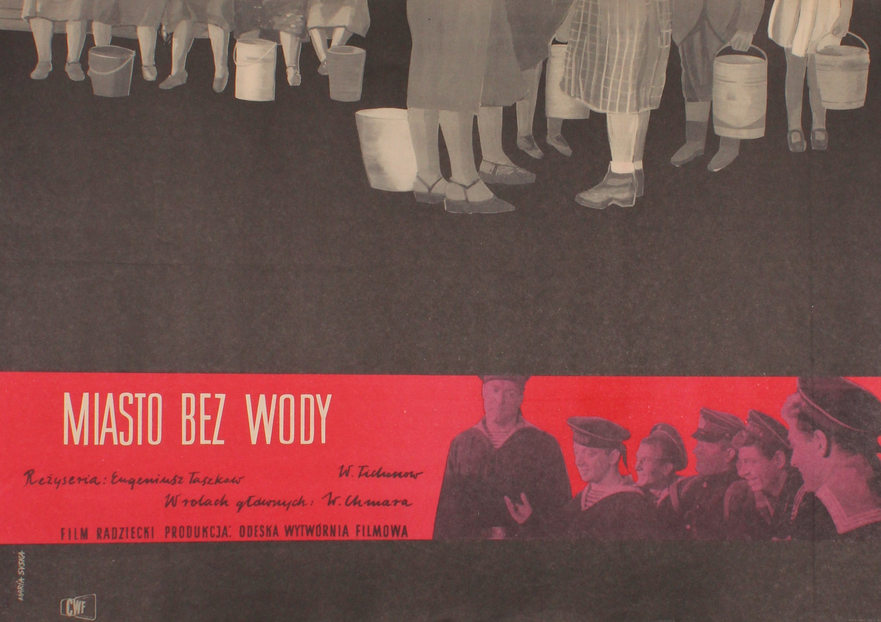 Plakat Do Filmu Miasto Bez Wody Projekt Maria Syska 1960 Aukcja Internetowa Licytacja 2979