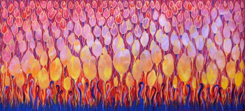 Tulipany w czerwieni, 2022 r., Beata Gaudy