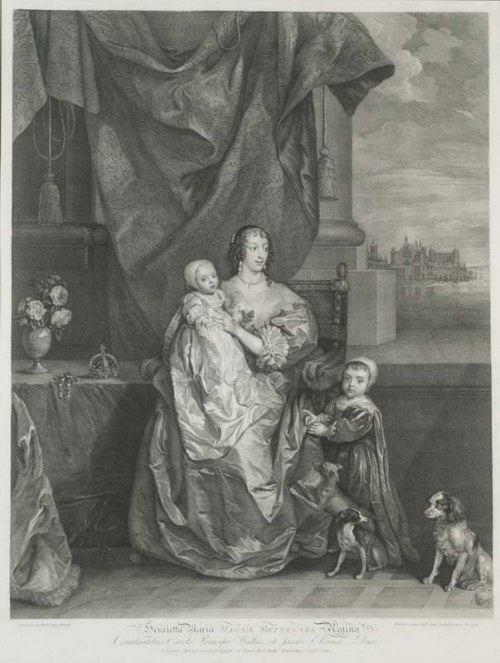 Anglia (1721 - 1792), Portret Henrietty Marii, Robert Strange