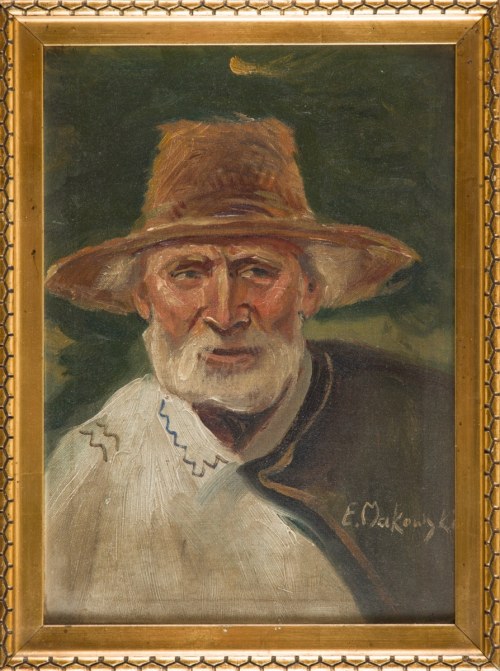 Starzec w kapeluszu, E. Makowski