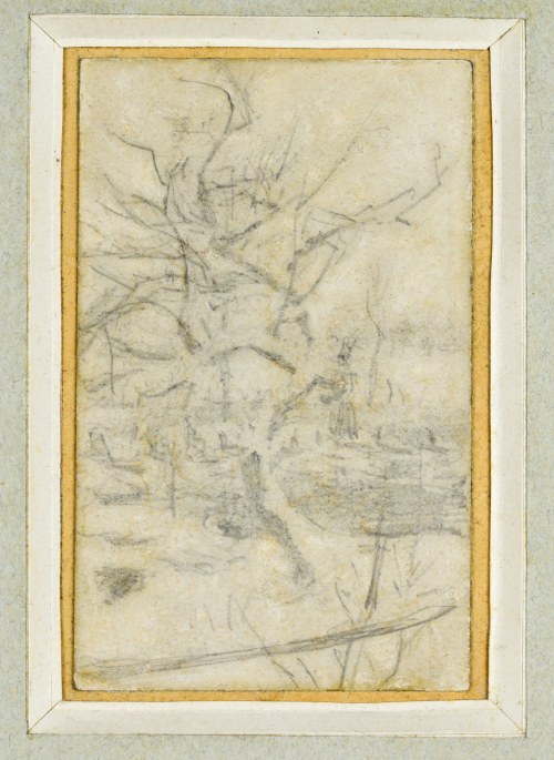 Szkic drzew, ok. 1872-1879, Witold Pruszkowski