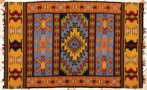 Polska, ok. 1930, Kilim W Stylu Art Deco