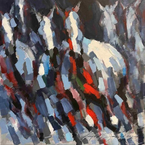 Six horses, 2020, Krzysztof Jarocki