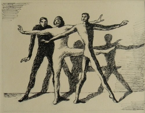 Szkic do Tańczący X, 1944, Mieczysław Wejman