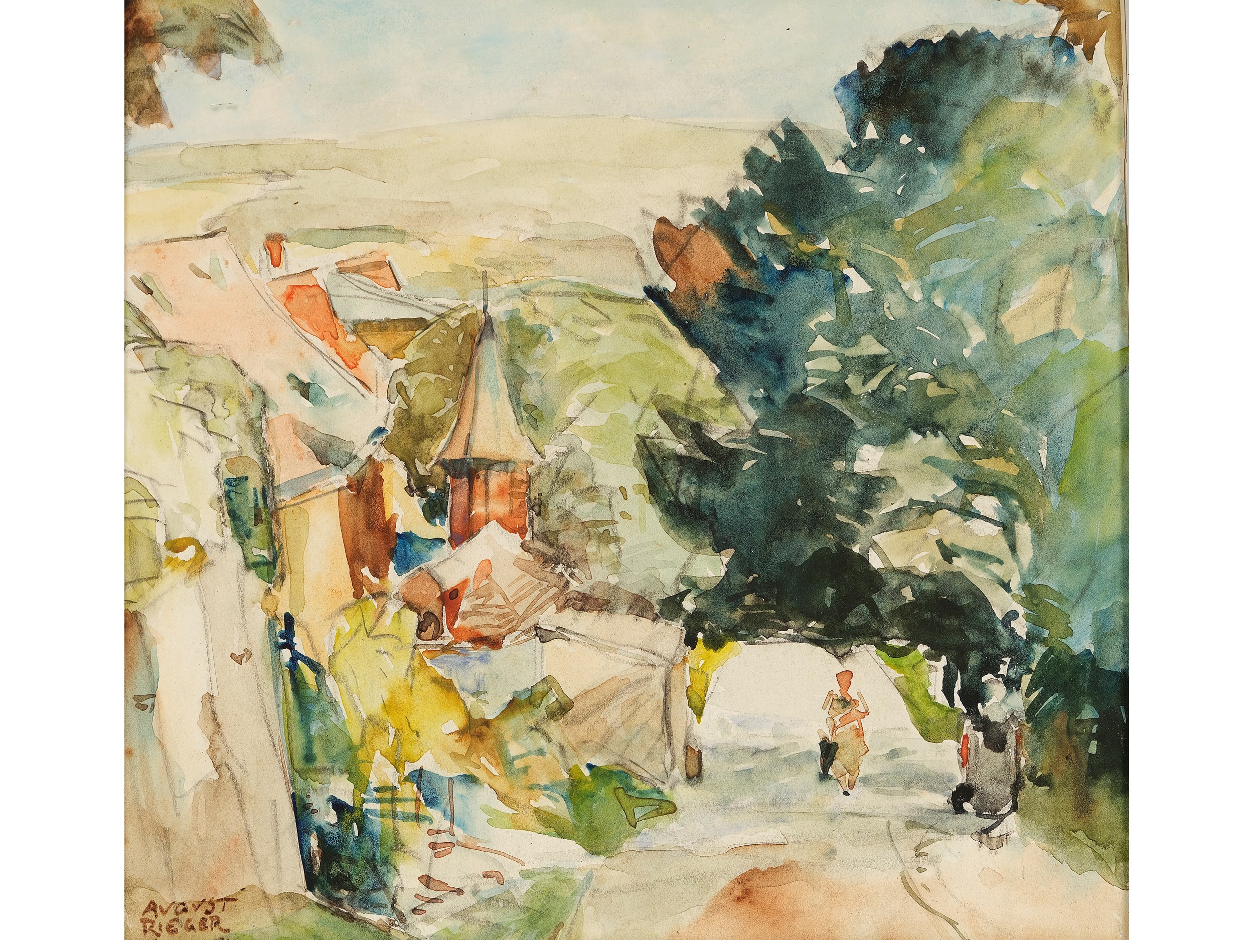 August Rieger, Vienna 1886 - 1941 Vienna, Landscape - Aukcja ...