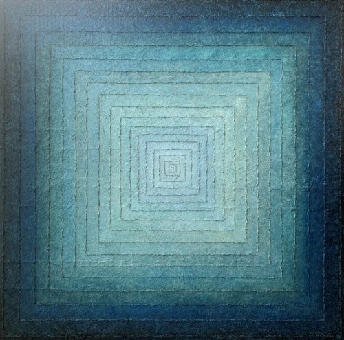 ur. 1977, Quadro Blue, 2022, Edyta Romanowska
