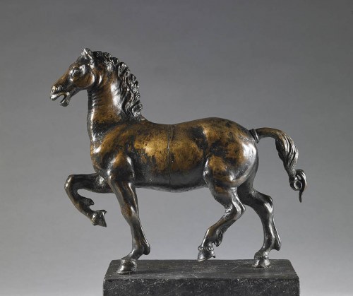 1529- Firenze 1608) Z WARIACJAMI, XVII WIEK (?), Koń w kroku, MODEL GIAMBOLOGNA
