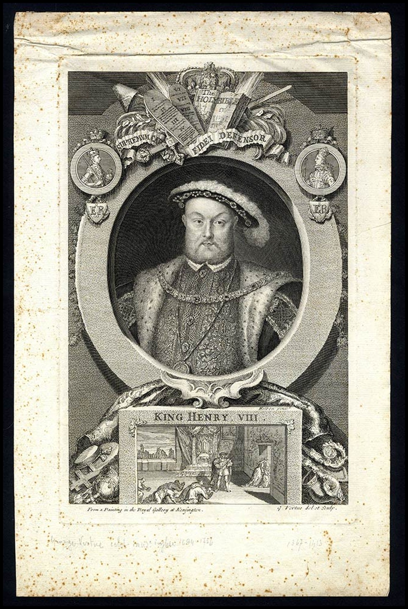George Vertue (1684 - 1756 ), King Henry VIII - Aukcja internetowa ...