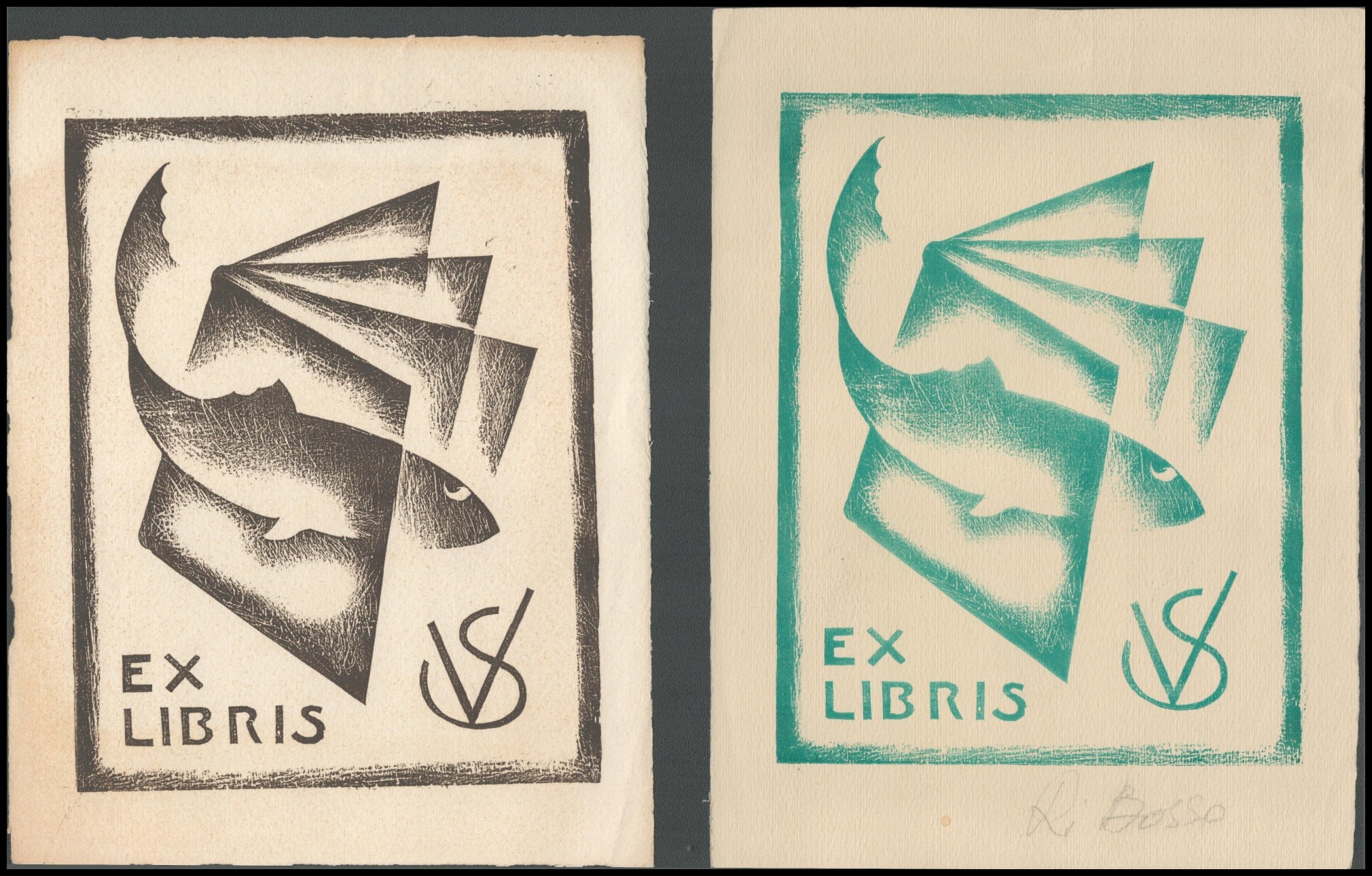 Renato Righetto (Renato Di Bosso) (19051982), Two Ex Libris Aukcja
