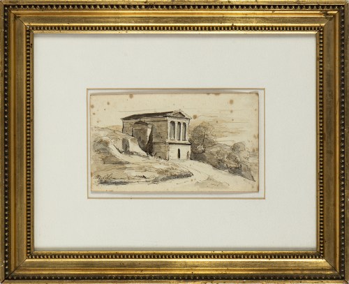 FIRST HALF OF THE 19th CENTURY, Tempietto on the Clitunno, Anonymous Artist