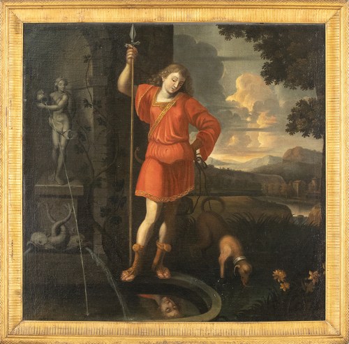 XVII WIEK, Narcyz przy źródle, Artysta Francuski