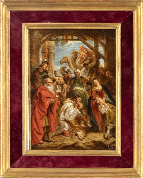 Adoracja Trzech Króli, Flemish Artist From Circle Of Peter Paul Rubens