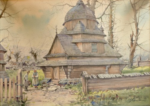 Drewniany kościółek, Stanisław Gibiński