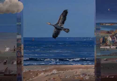 Kormoran i muszelka, 2008, Benedykt Kroplewski