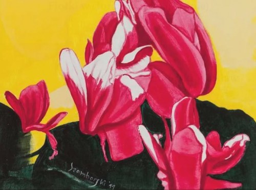 Fiołki w słońcu białym (średnie), 2011, Wiesław Szamborski