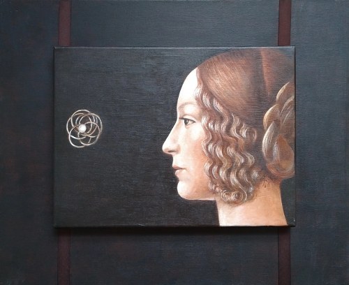 "Portret Damy Giovanny Tornabuoni z 1449 r." 2019, Urszula Religa-Parfianowicz