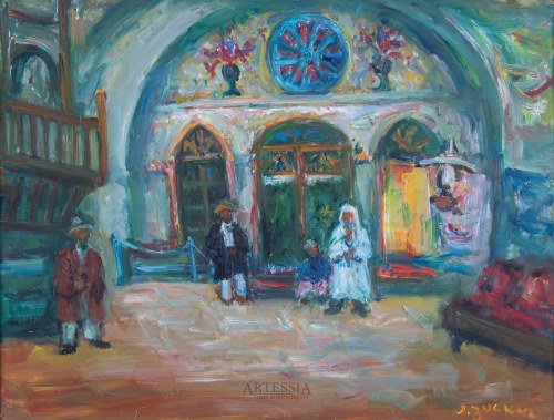 Synagoga w Safed, 1950, Jacques Zucker