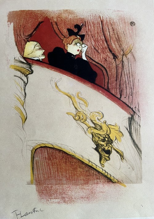 La loge au mascaron dore, ~1950, Henri de Toulouse-Lautrec