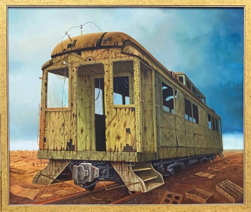 Wagon pośrodku niczego II, 2020, Andrzej Żurański