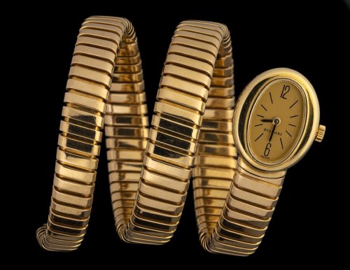 BULGARI tubogas: gold lady's wristwatch, 1960s, Bulgari