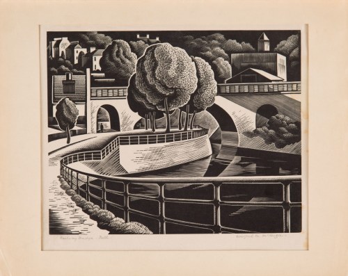 Railway Bridge - Bath, lata 30. XX w., Winifred McKenzie