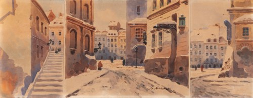 Stare Miasto w Warszawie - tryptyk, Czesław Nowakowski