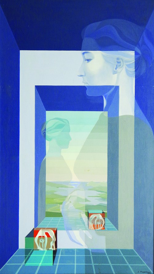 PORTRET ŻONY, Z CYKLU: SYMULTANIZM FORMY, 1982, Stefan Krygier