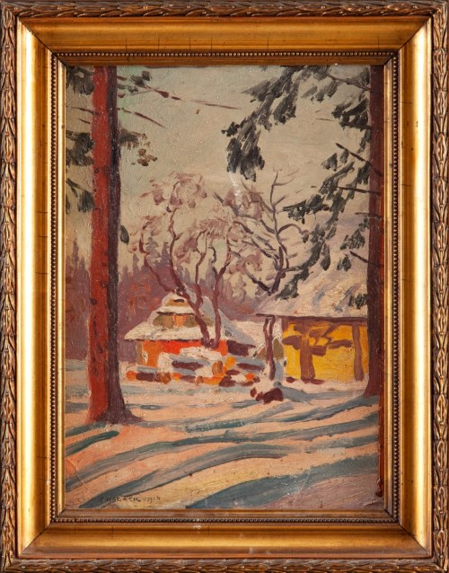 Zimowy widok, 1924, Jan Wałach