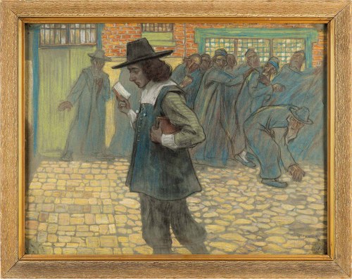 Spinoza wyklęty - szkic do obrazu, 1906, Samuel Hirszenberg