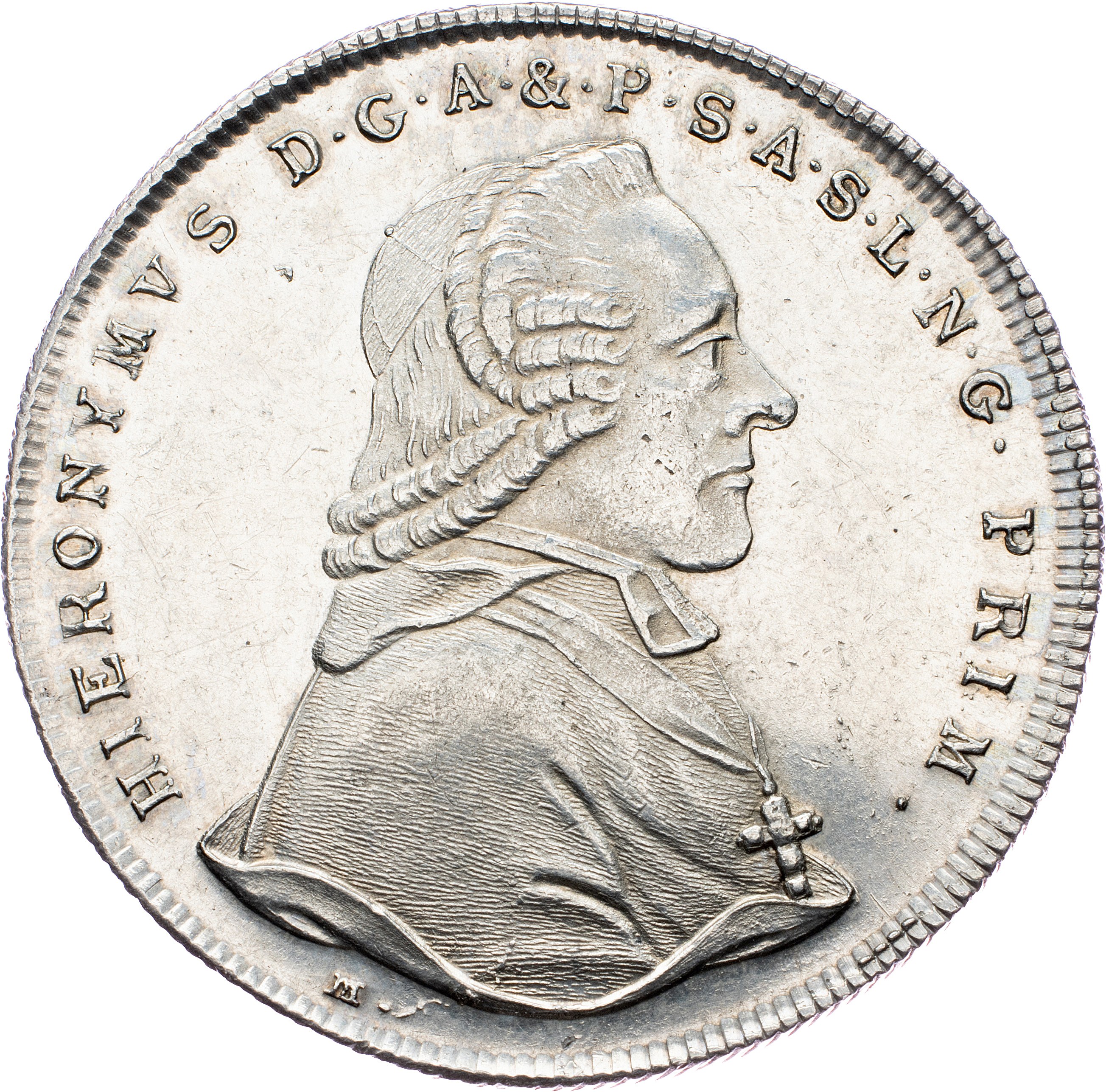 Hieronymus Graf Colloredo, 1 Thaler 1794, Salzburg - インターネットオークション /  オンライン入札 - 価格 - OneBid