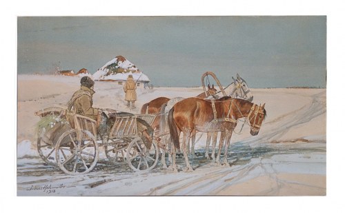 Powóz na śniegu, Juliusz Holzmüller