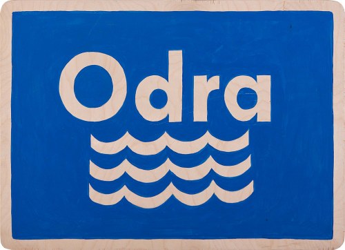 Tabliczka ,,Odra”; 2022, Cecylia Malik
