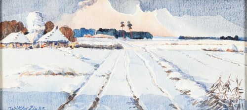 Pejzaż z Horodła nad Bugiem, 1983, Wiktor Zin