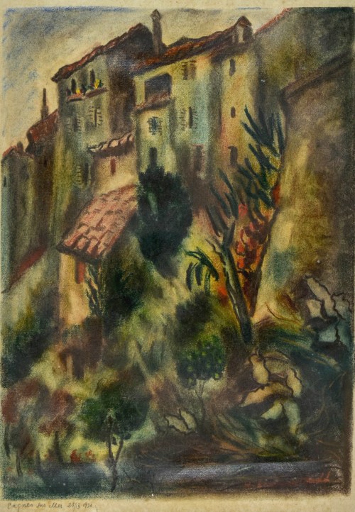 Pejzaż z Cannes, 1930, Henryk Lewensztadt