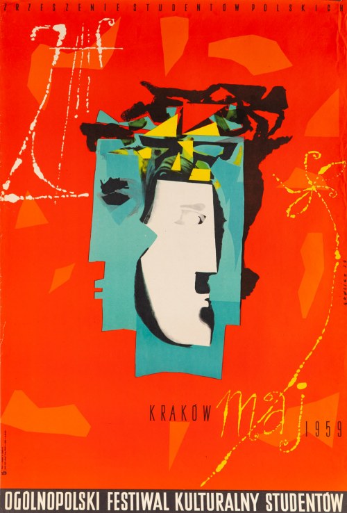 maj 1959 - proj. Witold SKULICZ (1926 -2009), Ogólnopolski Festiwal Kulturalny Studentów