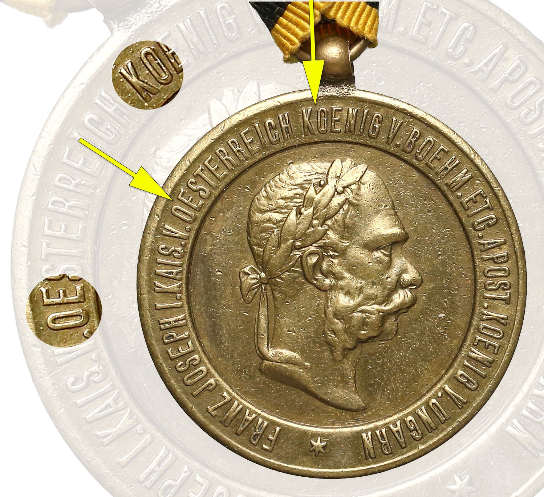 Austro-Węgry, Medal Wojenny 1873 - OESTERREICH KOENIG ...