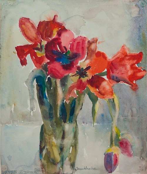 Tulipany, lata 60. XX w., Irena Knothe