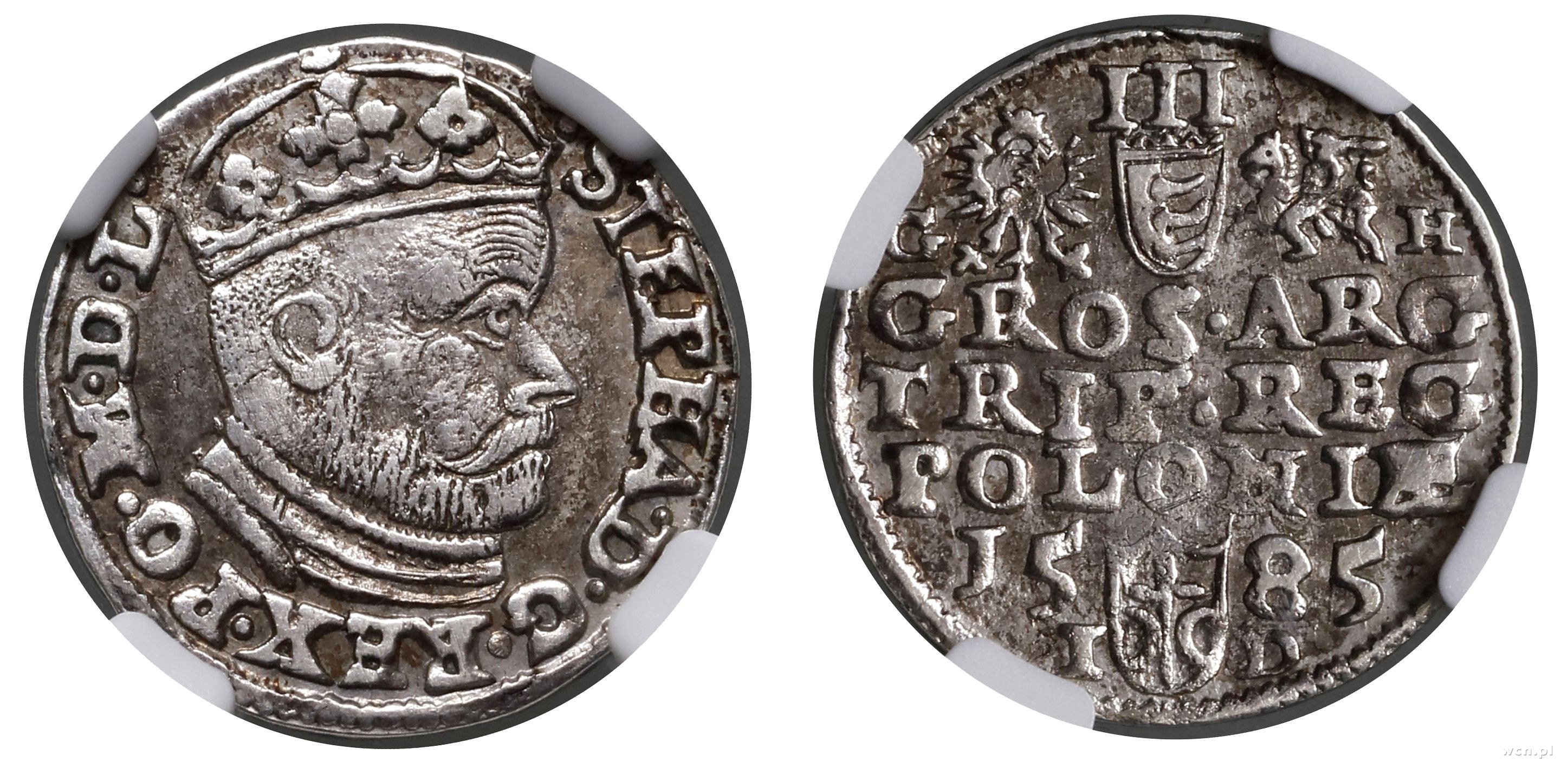 Polska, trojak, 1585, Olkusz - Aukcja internetowa / Licytacja online ...