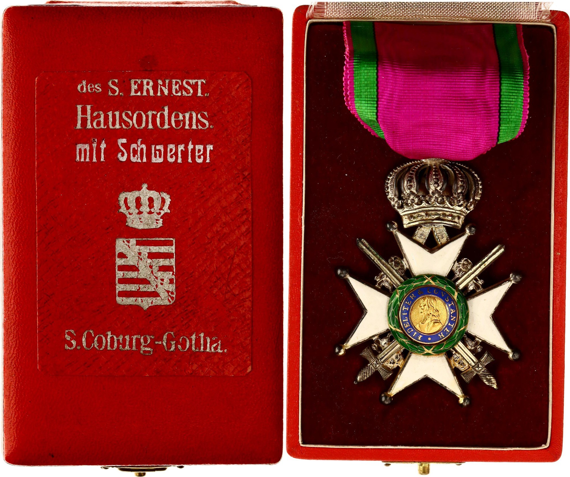 German States Saxon Duchies Saxe-Ernestine House Order Knight's Cross ...