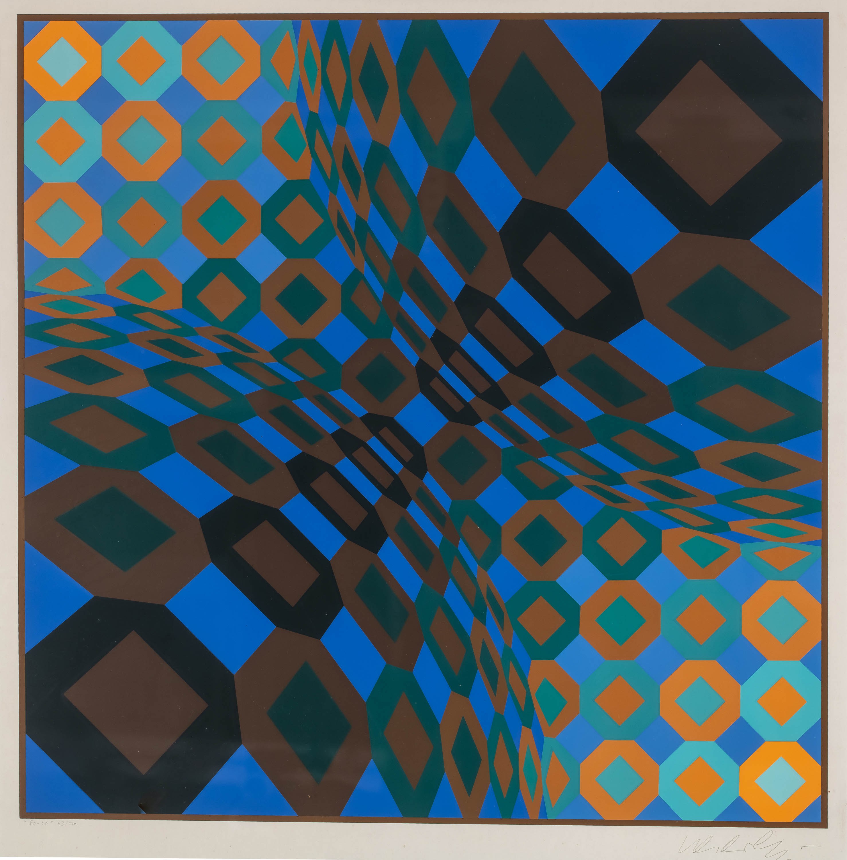 Victor Vasarely (1908 Pécs - 1997 Paris), Victor Vasarely "So-lo," 1973 ...