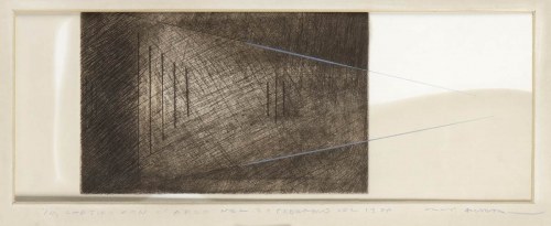 1922): Io che tiro con l'arco nel 21 febbraio 1988, Guido Strazza