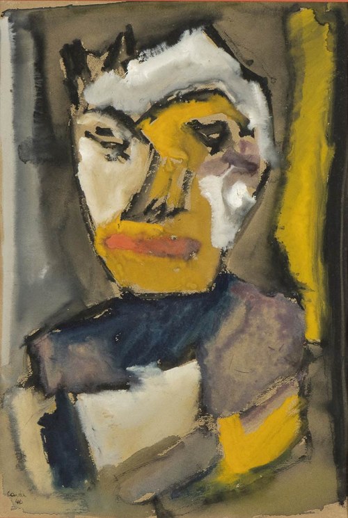 1913 - Rzym, 1973): Portret mężczyzny, 1946, Sebastiano Carta