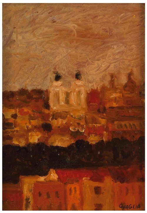 1903 - Rzym, 1970): Widok Rzymu, Carlo Quaglia