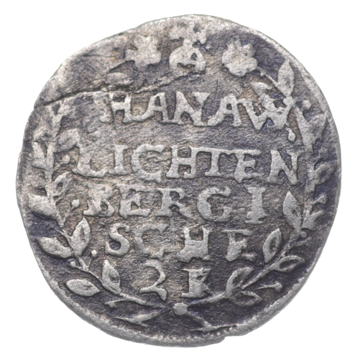 Německo, HanauLichtenberg, 2 Krajcars vzácné aukce