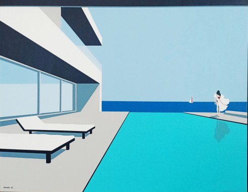 Story23 - Ocean's cool breeze refreshing my thoughts... , 2022, Miguel E