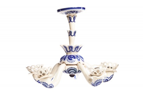 Lech GRZEŚKIEWICZ (1913-2012), Żyrandol Ceramiczny - Proj. Helena Grześkiewicz
