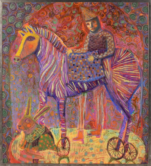 Rycerz, zebra i królik, 2022, Emilia Waszak