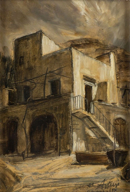 1904-1986), Dom na Capri, 1931, Antonio Asturi