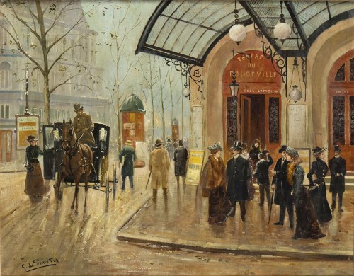 1858-1924), paryski bulwar, Giuseppe De Sanctis
